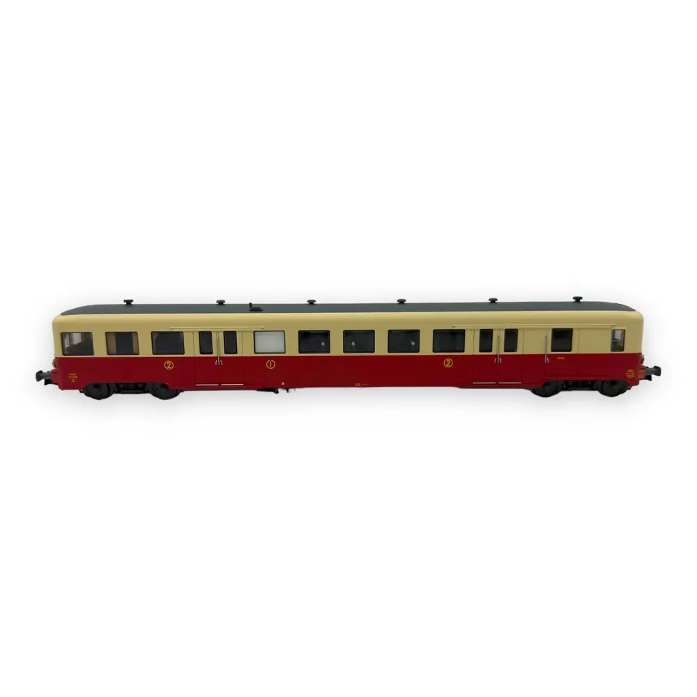 Remorque d'autorail ZS 17206 - R37 H0 41252 - HO 1/87 - SNCF - Ep III - Analogique - 2R - 3