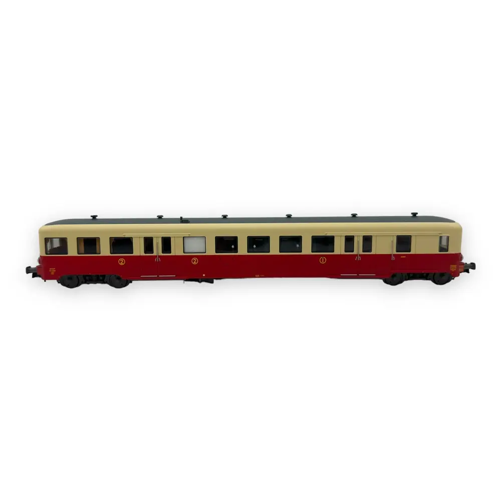Remorque d'autorail ZR 27205 - R37 H0 41255 - HO 1/87 - SNCF - Ep III - Analogique - 2R - 3
