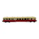 Remorque d'autorail ZR 27113 - R37 H0 41250 - HO 1/87 - SNCF - Ep III - Analogique - 2R - 3