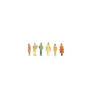 Pack de 6 Passants - Preiser 79022 - N : 1/160  - 2