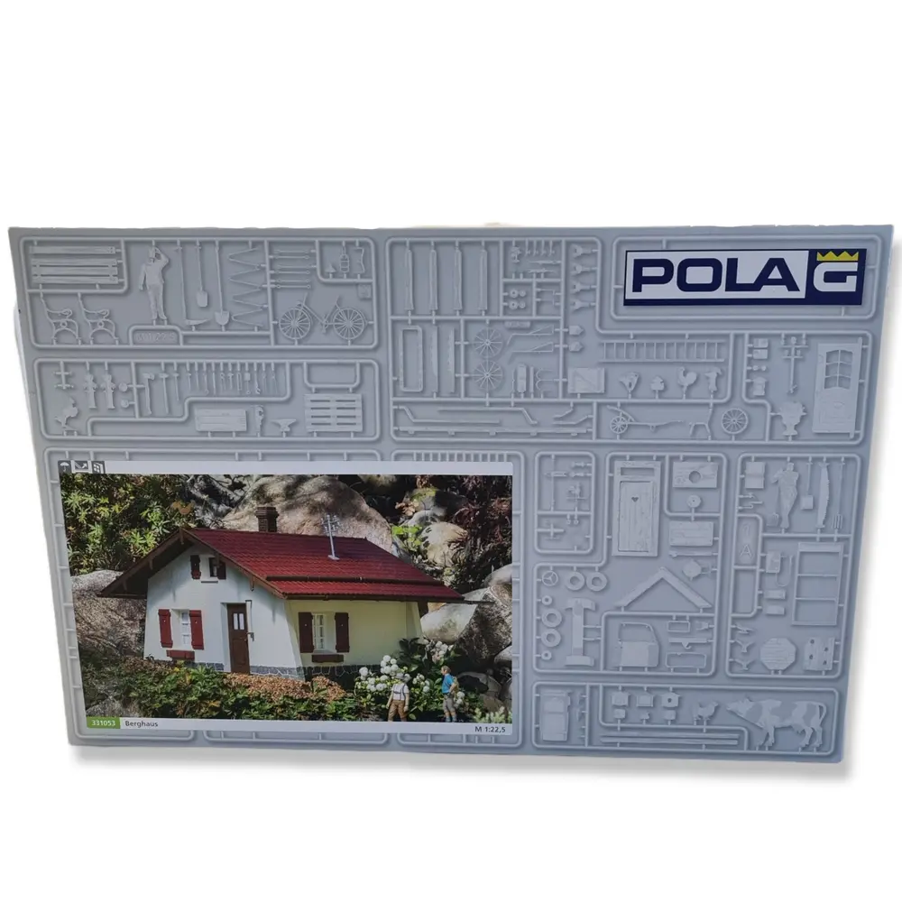Chalet au crépi clair à assembler POLA G 967 - G : 1/22.5 - à la montagne - 2