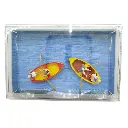 Lot de 4 personnages sur deux barques Preiser 10686 - HO : 1/87 - 2