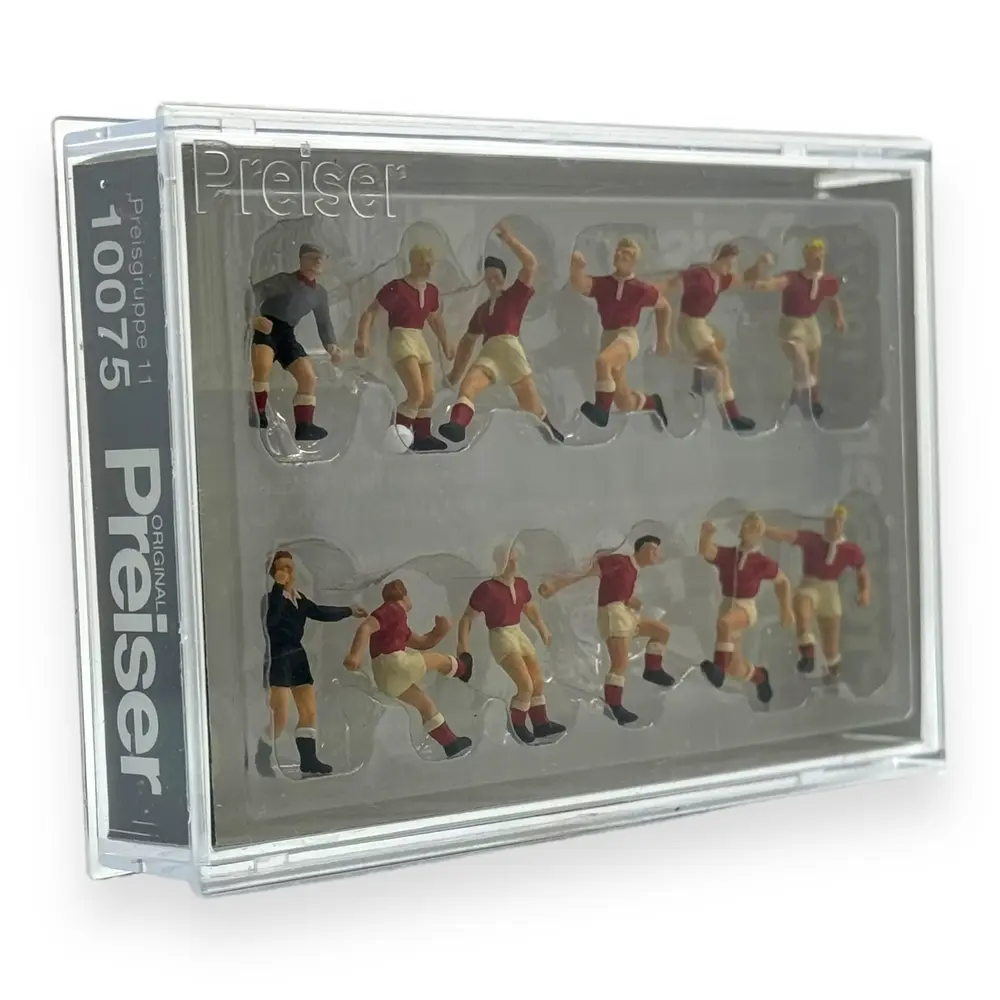 Pack Équipe de Football - Figurine - PREISER 10075 - Échelle HO 1/87 - 2