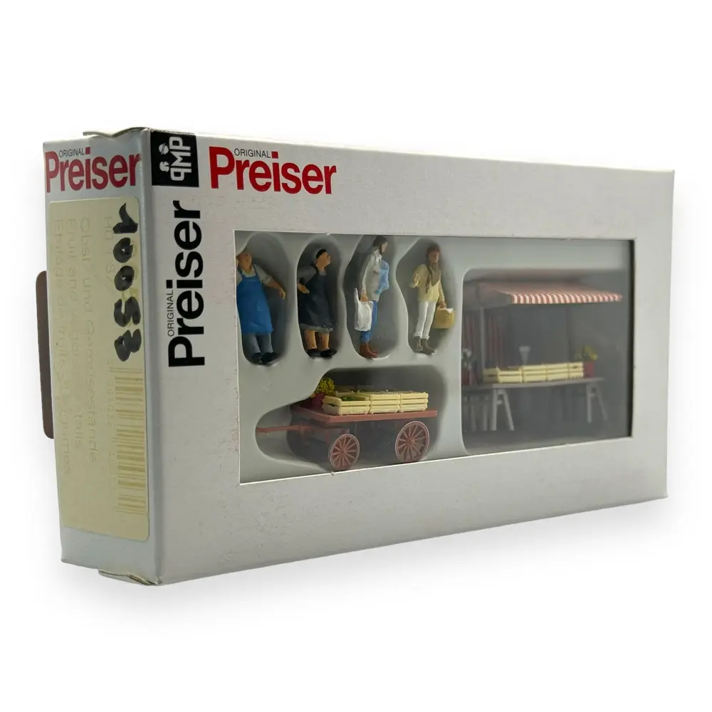 Pack Étalage de Fruits et Légumes - Figurine - PREISER 10053 - Échelle HO 1/87 - 2