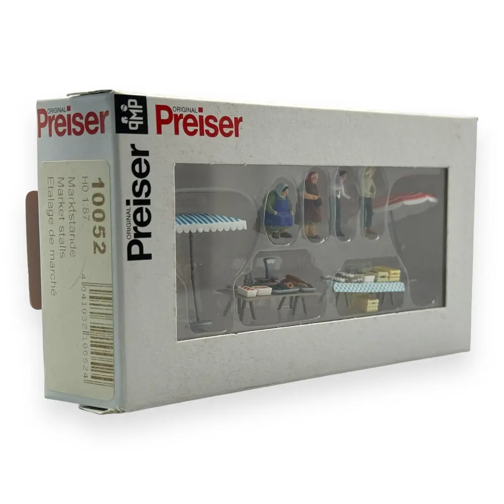 Pack Étalage de marché - Figurine - PREISER 10052 - Échelle HO 1/87 - 2