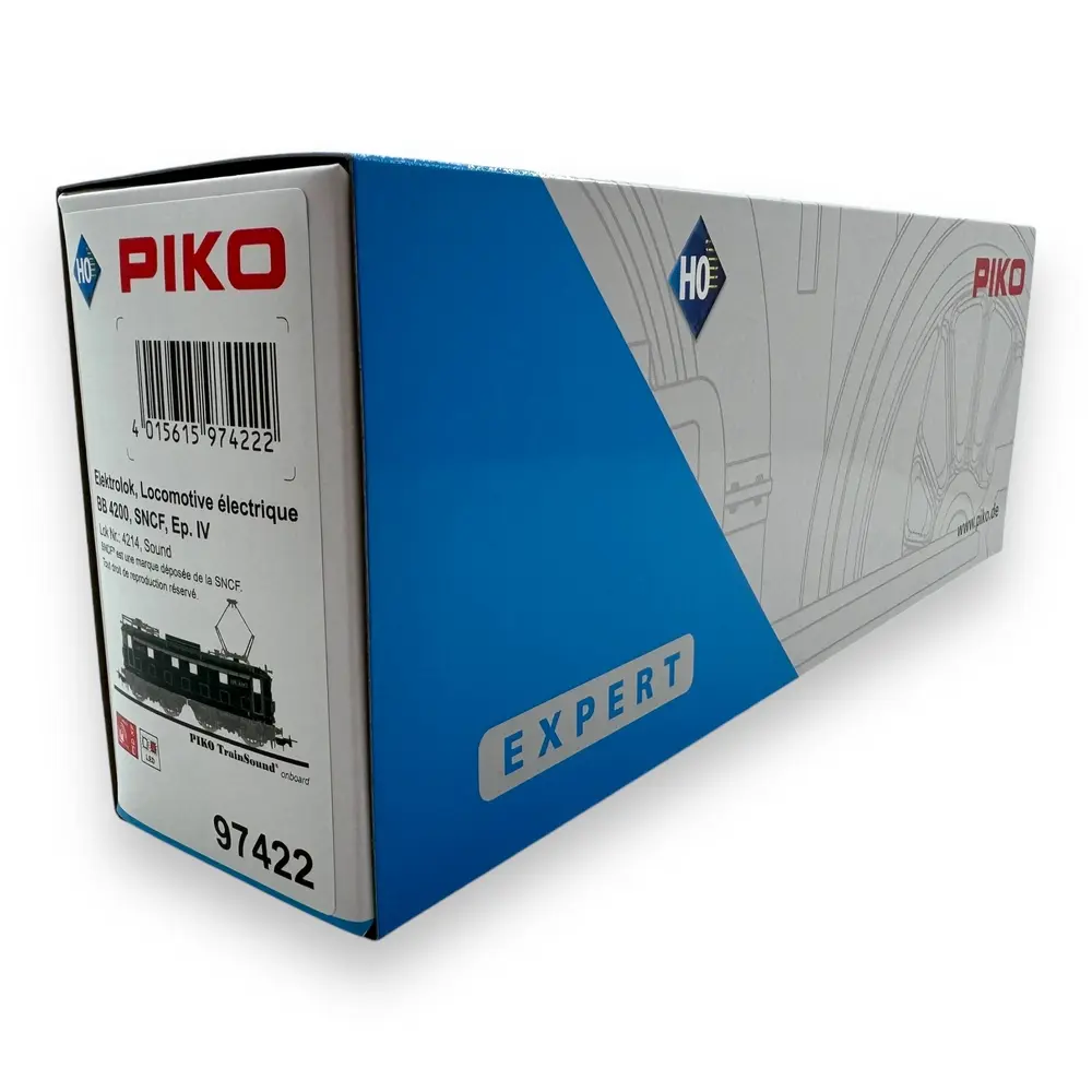 Locomotive électrique BB 4214 Midi - Piko 97422 - HO 1/87 - SNCF - EP IV - Digital Sound - 2R - 4