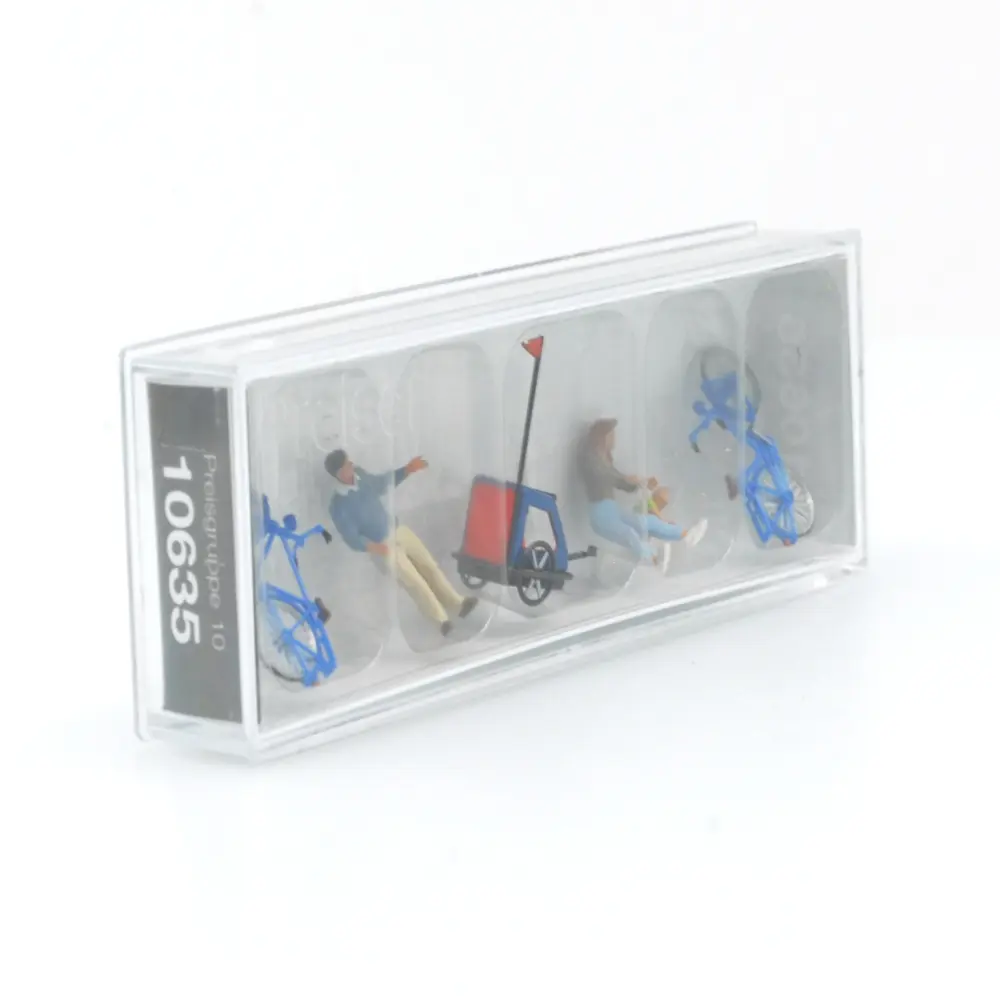 Une famille à vélo - PREISER 10635 - HO 1/87 - 2