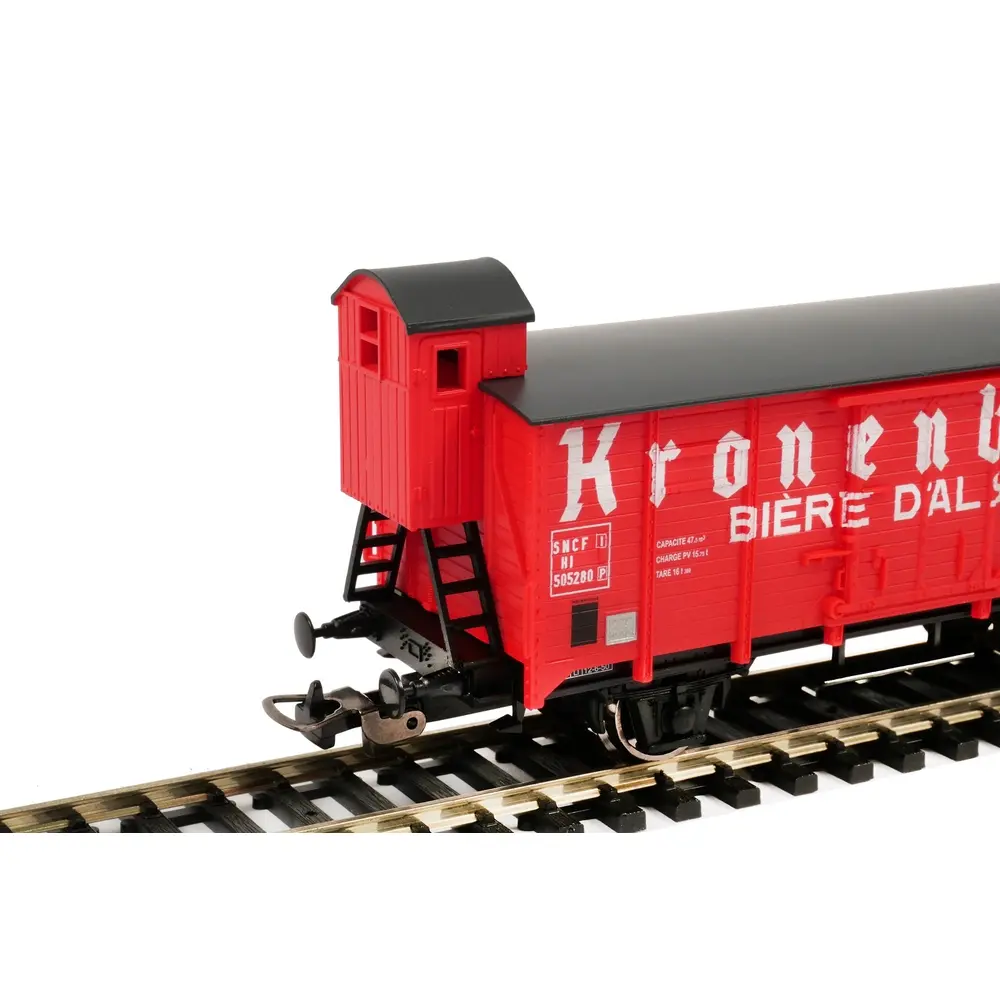 2 wagons couverts, transport de bière, "Kronenbourg / La Goudale" - Piko 97307 - HO 1/87 - SNCF - Ep III - 2R - 7