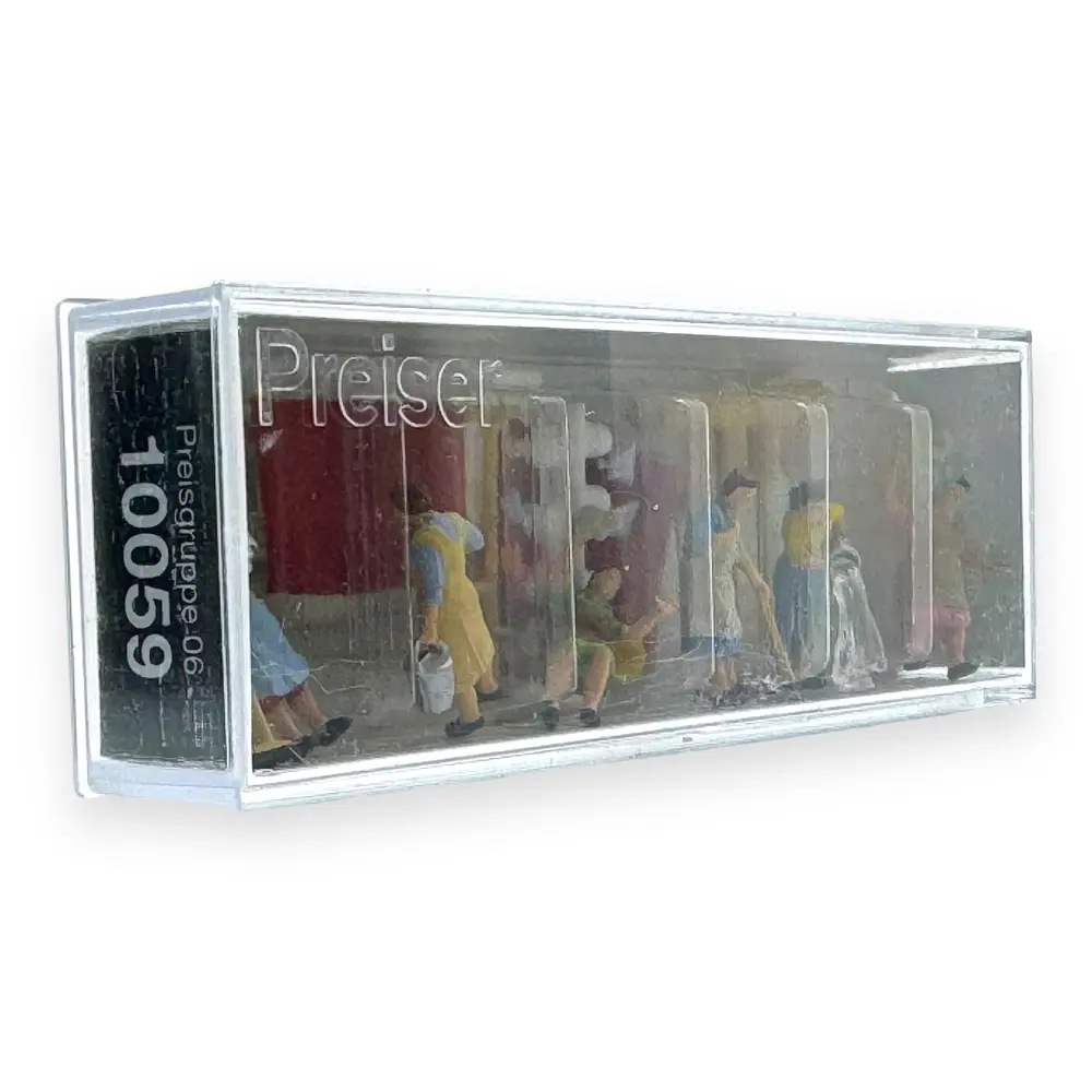 Pack de 6 Femmes de ménages - Figurine - PREISER 10059 - Échelle HO : 1/87ème - 2
