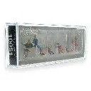 Pack de 3 Mères assises, 4 enfants assis et 2 bancs - Figurine - PREISER 10051 - Échelle HO : 1/87ème - 2