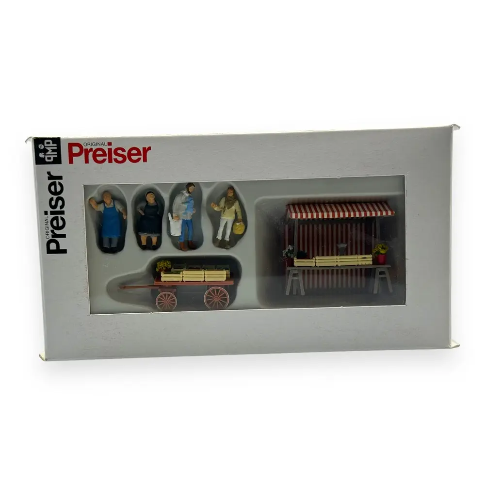 Pack Étalage de Fruits et Légumes - Figurine - PREISER 10053 - Échelle HO 1/87 - 3