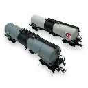 2 Wagons Citernes "MILLET" et "TOTAL" - PIKO 97306 - HO 1/87 - SNCF - EP V - DC - 2