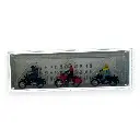 Pack de 3 Motocyclistes sur Hercules - Figurine - PREISER 10081 - Échelle HO : 1/87ème - 3