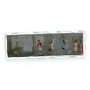 Pack de 5 Blanchisseuses - Figurine - PREISER 10050 - Échelle HO : 1/87ème - 3