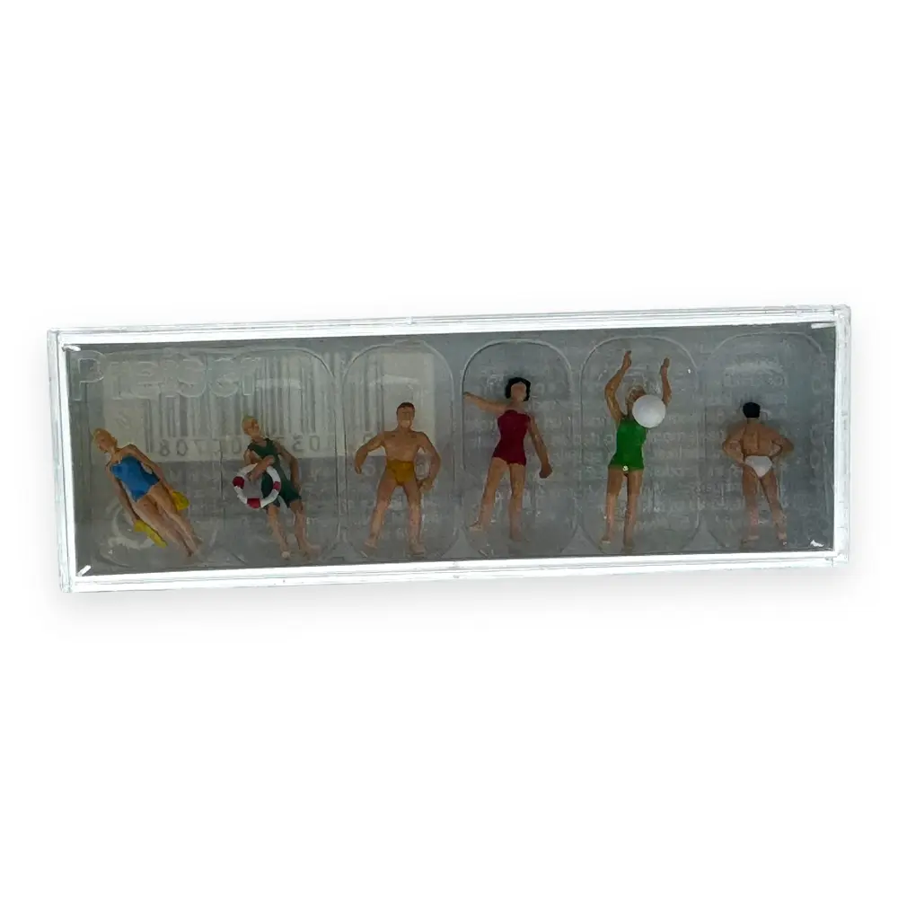 Pack de 6 Baigneurs - Figurine - PREISER 10070 - Échelle HO : 1/87ème - 3