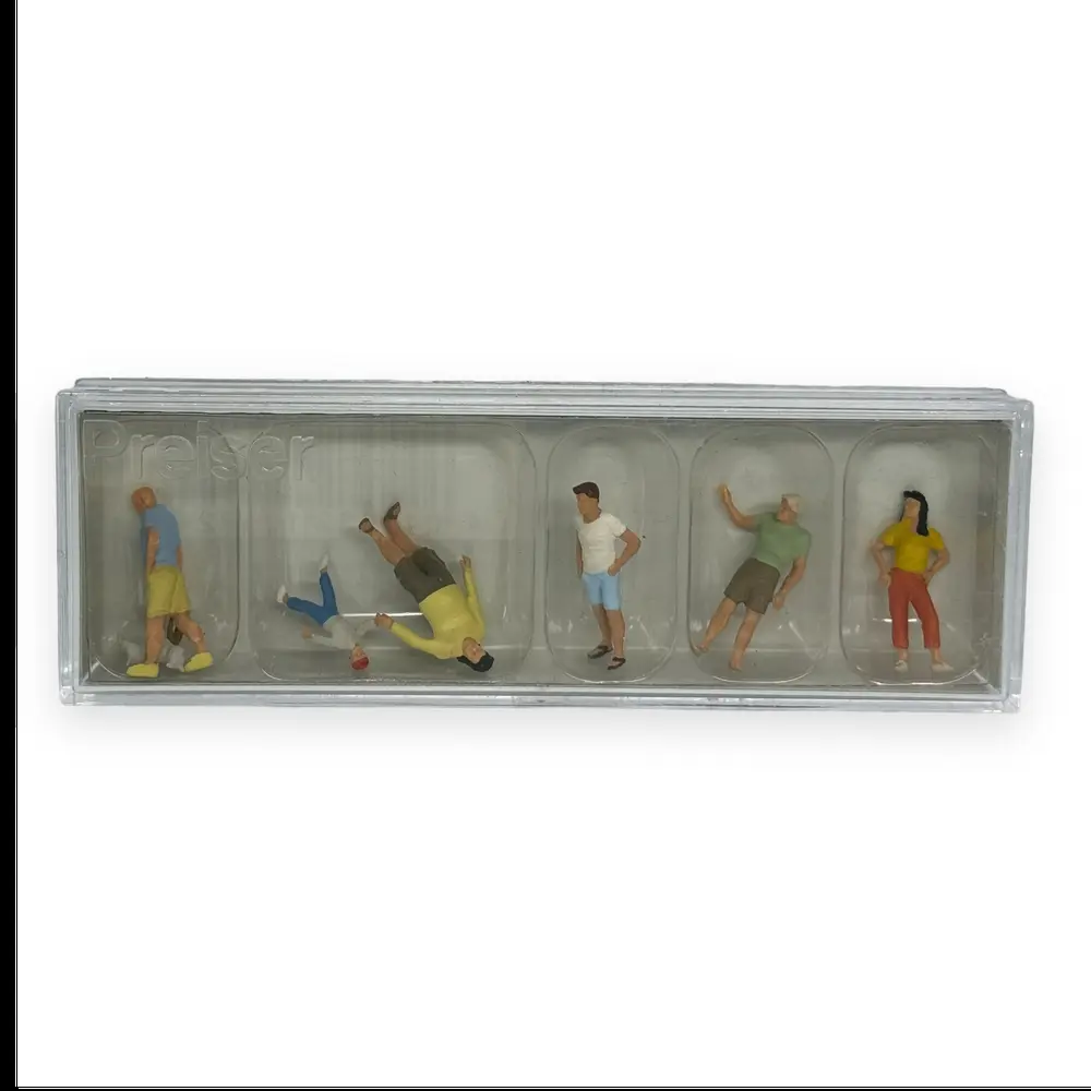 Passants en tenue d'été - Figurine - PREISER 10672 - Échelle HO 1/87 - 3