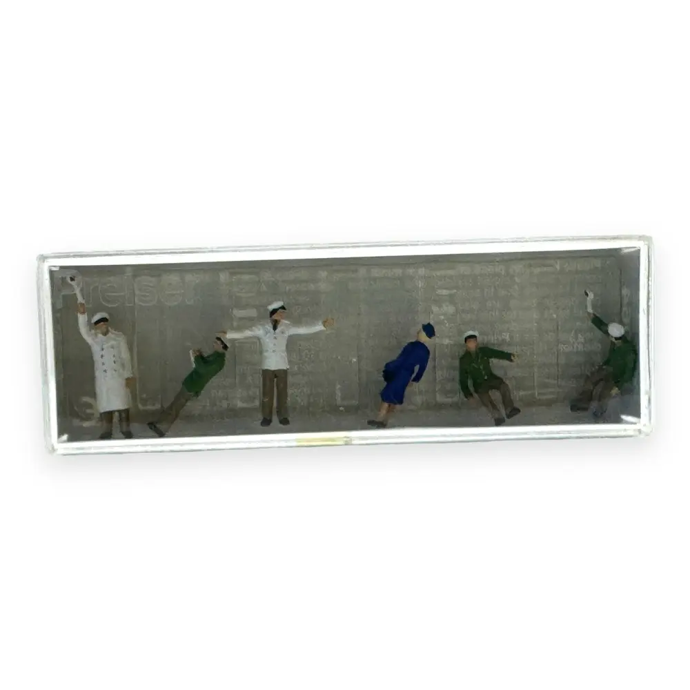 Pack de 6 Personnages "Police routière" - Figurine - PREISER 10064 - Échelle HO : 1/87ème - 3