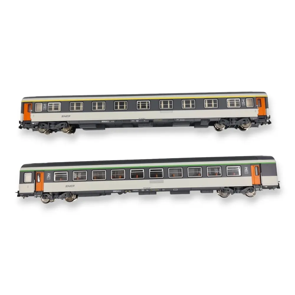 Set 2 voitures voyageurs Corail VU - Piko 97309 - HO 1/87 - SNCF - 3