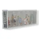 Pack de 5 Femmes et un bébé avec une poussette - Figurine - PREISER 10024 - Échelle HO : 1/87ème - 2