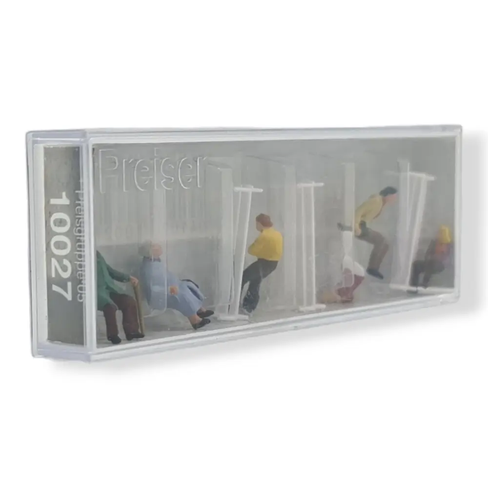 Pack de 3 couples sur bancs - Figurine - Preiser 10027 - HO 1/87 - 2