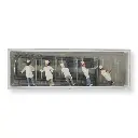 Lot de 5 chefs cuisiniers II PREISER 10330 - HO 1/87 - 3