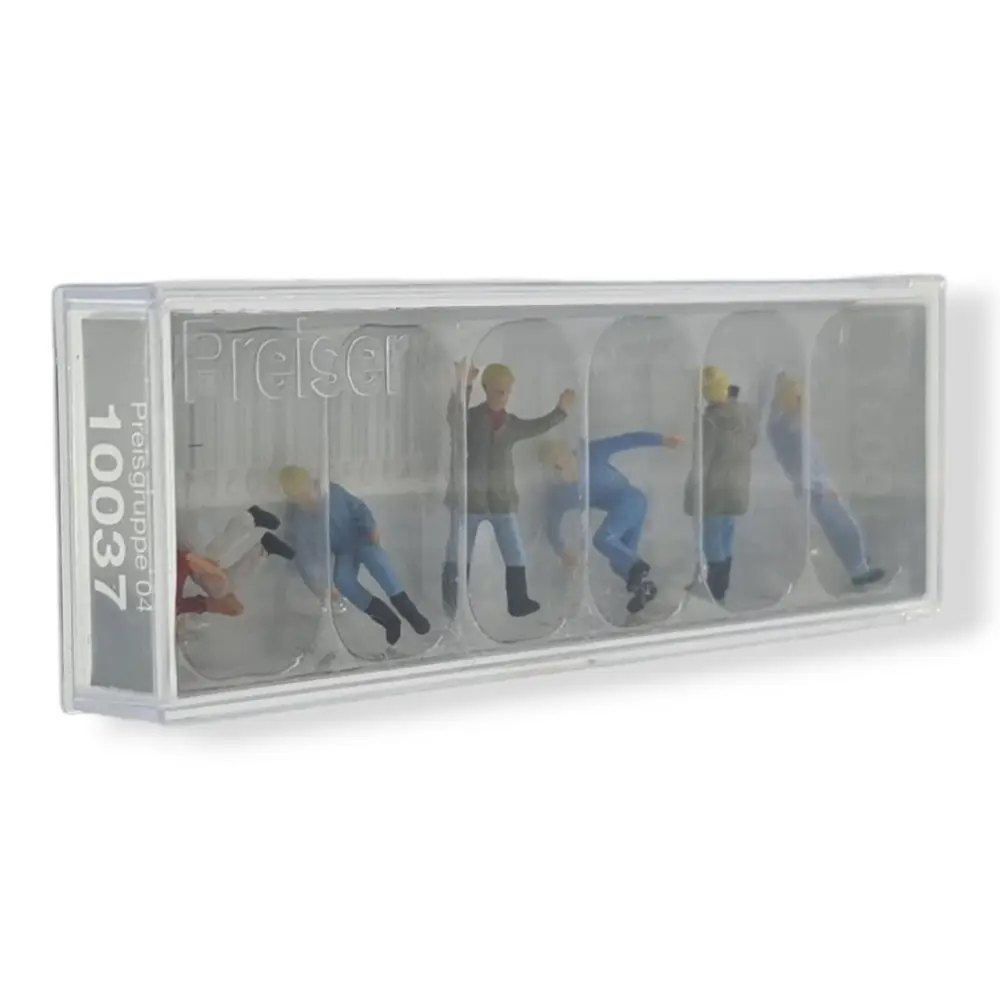 Pack de 6 Grutiers - Figurine - PREISER 10037 - Échelle HO : 1/87ème - 2