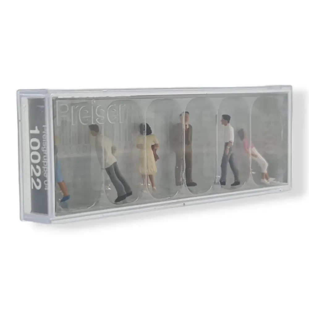 Pack de 6 Passants - Figurine - PREISER 10022 - Échelle HO : 1/87ème - 2