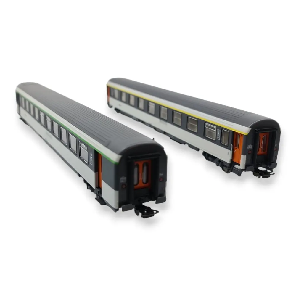 Set 2 voitures voyageurs Corail VU - Piko 97309 - HO 1/87 - SNCF - 2