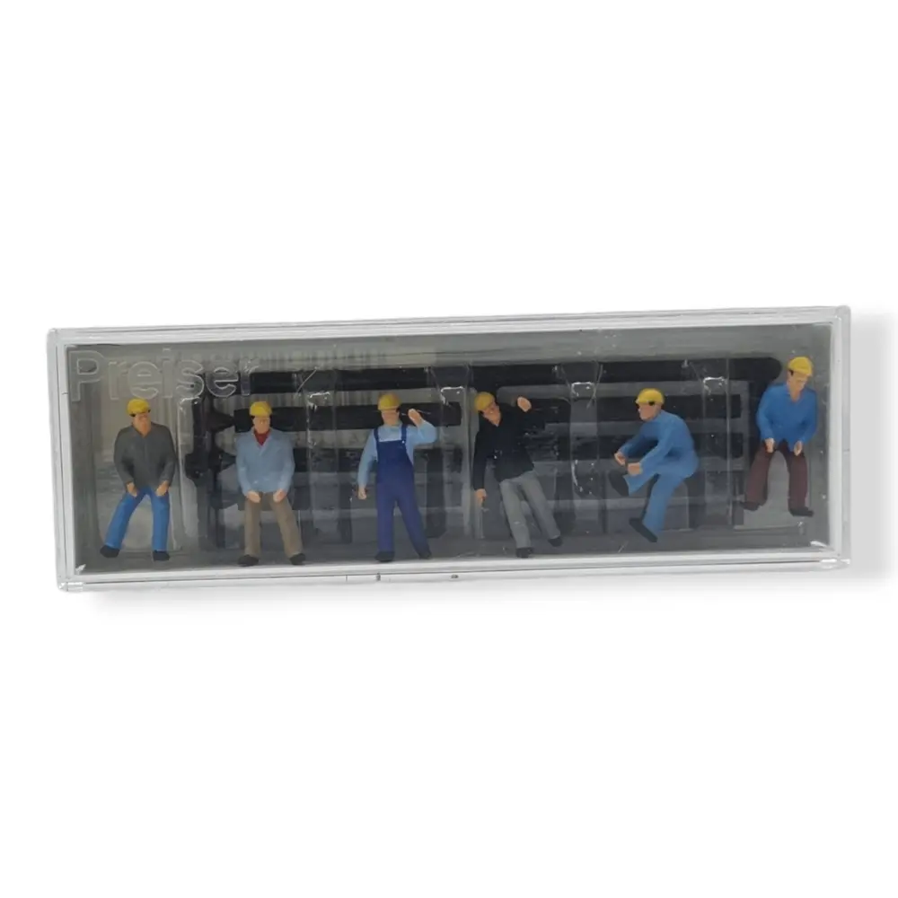 Pack de 6 Poseurs de traverses - Figurine - PREISER 10034 - Échelle HO : 1/87ème - 3