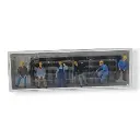 Pack de 6 Poseurs de traverses - Figurine - PREISER 10034 - Échelle HO : 1/87ème - 3