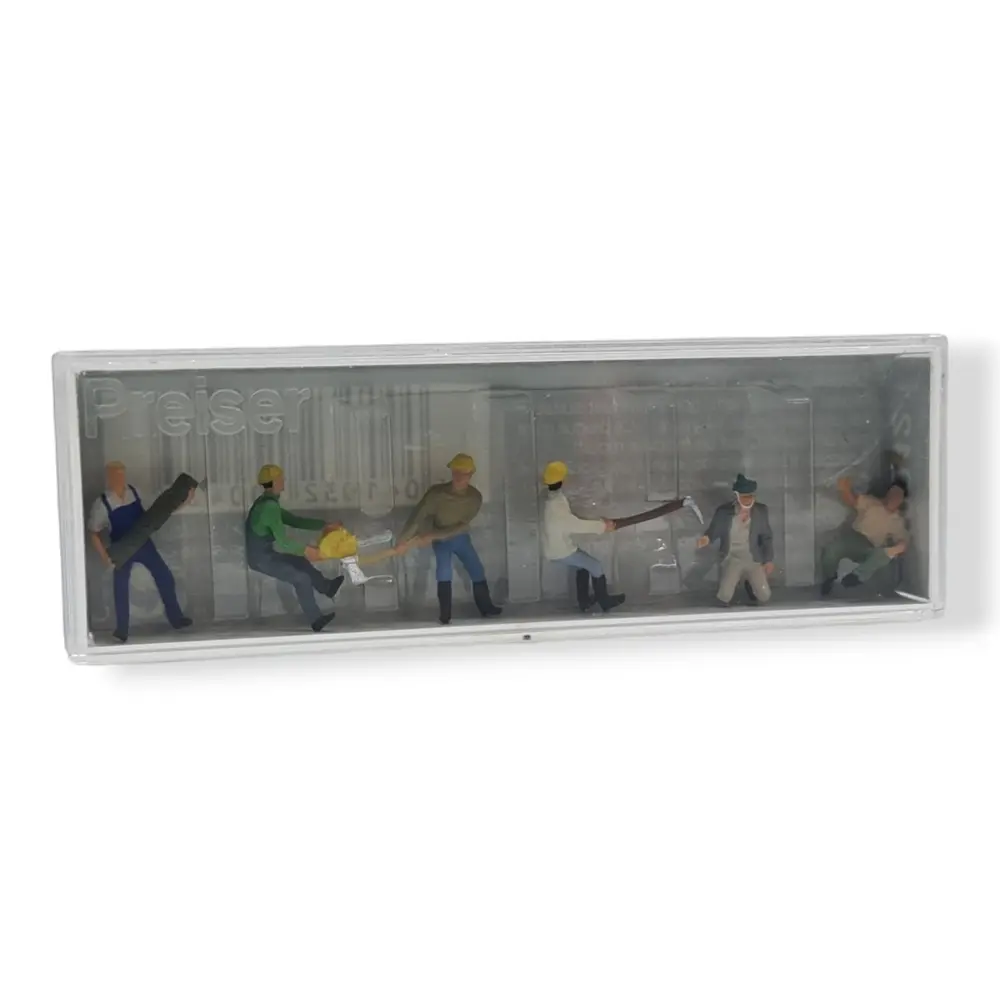 Pack de 6 Bûcherons - Figurine - PREISER 10042 - Échelle HO 1/87 - 3