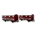 Set de 2 wagons couverts primeurs Ghs 69.9 - Piko 97311 - HO 1/87 - SNCF - Ep IV-V - 2R - 2