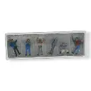 Lot de 6 Camionneurs - Figurine - PREISER 10036 - Échelle HO 1/87 - 3