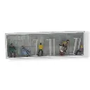 Pack de 3 couples sur bancs - Figurine - Preiser 10027 - HO 1/87 - 3