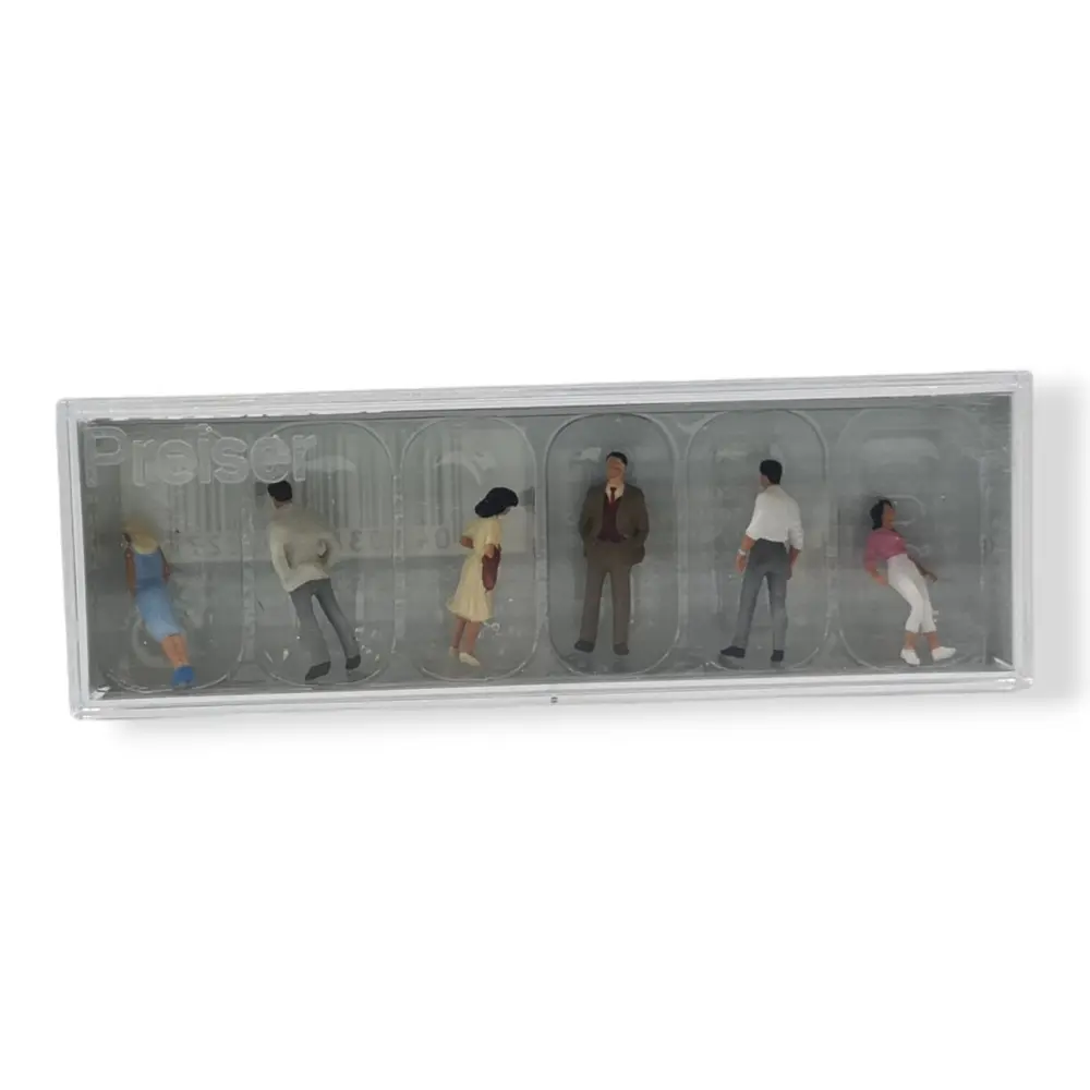 Pack de 6 Passants - Figurine - PREISER 10022 - Échelle HO : 1/87ème - 3