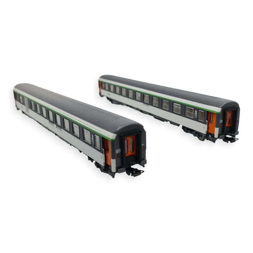 Coffret 2 voitures voyageurs Corail - Piko 97310 - HO 1/87 - SNCF - EP V - 2