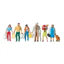 Lot de six Personnages au shopping - 2