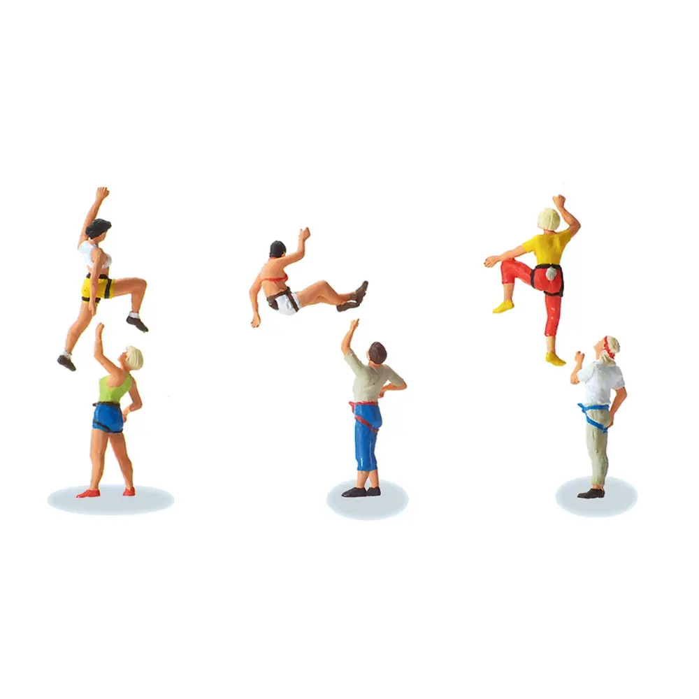 Lot de 6 grimpeuses PREISER 10606 - HO 1/87 - 2