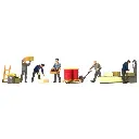 Pack de 5 Figurines - A La Gare de Marchandises - Preiser 10581 - HO : 1/87 - 2