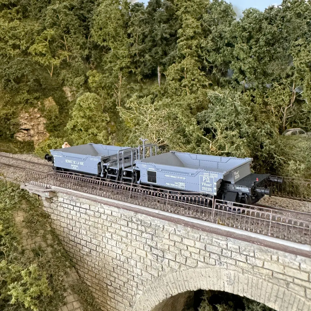 Wagon couplage ballast - R37 43102 - HO 1/87 - PO - EP II  - 5