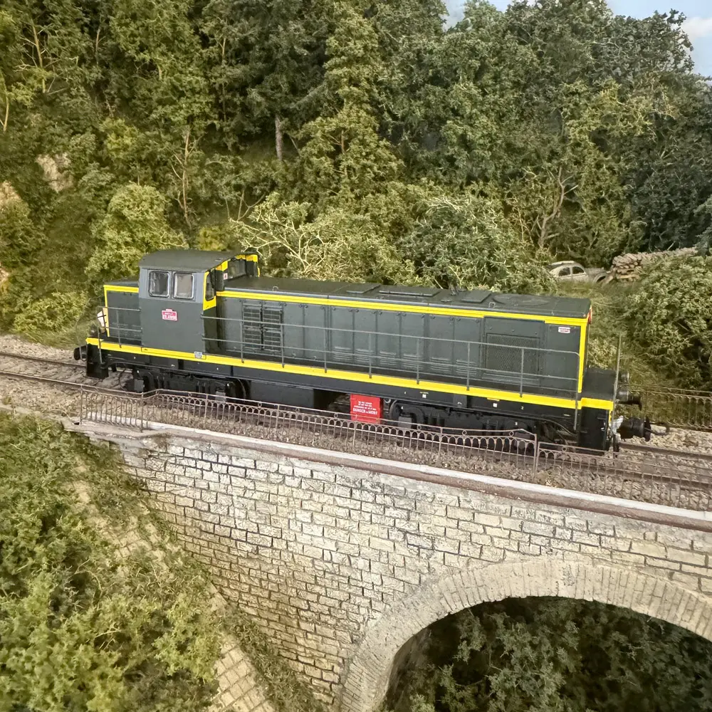 Locomotive Diesel  BB63856 Dépôt Portes - DC sans son R37 HO41110DC SNCF - HO  - 5