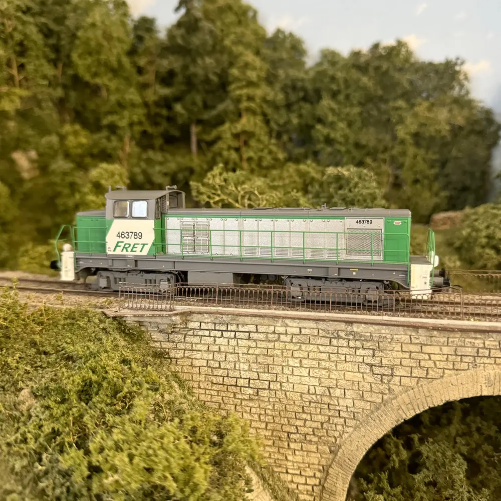 Locomotive Diesel BB63789 FRET Dépôt Lyon-Vaise - DC sans son R37 HO41107DC SNCF - HO  - 5