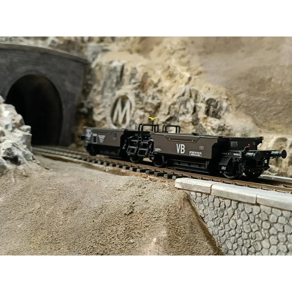 Wagon couplage ballast - R37 43104 - HO 1/87 - SNCF - EP IIIa  - 6