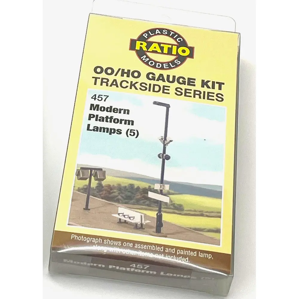 5 lampadaires à plate-forme modernes - Ratio T457 - HO/OO - 2