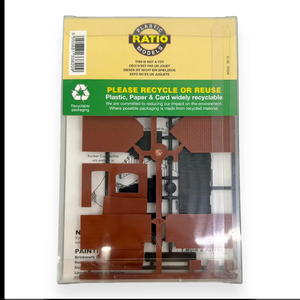 Dépôt de Charbon - RATIO 532 - Échelle OO 1/76 / HO 1/87 - 140 x 30 mm - Marron / noir - 3