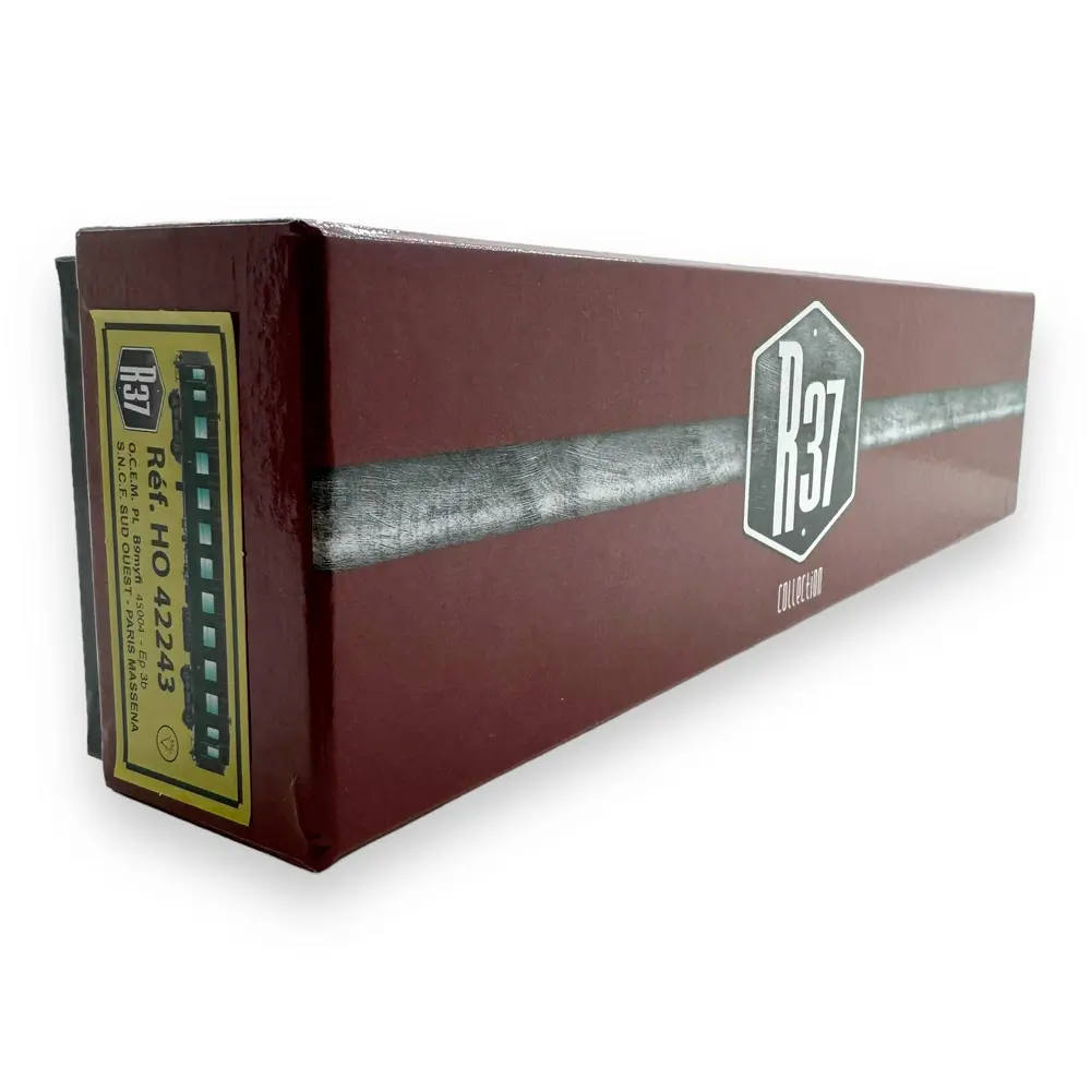 Voiture OCEM 2nd classe vert "PARIS MASSENA SUD-OUEST" R37 HO42243 | SNCF HO Ep IIIb - 4