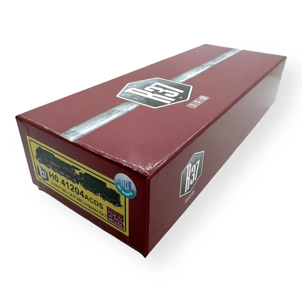 Locomotive à vapeur HO 2-150 P 100 tender 34 P 299 - ACC SON fumée - R37 HO41204DSFAC - SNCF - EP III - 4