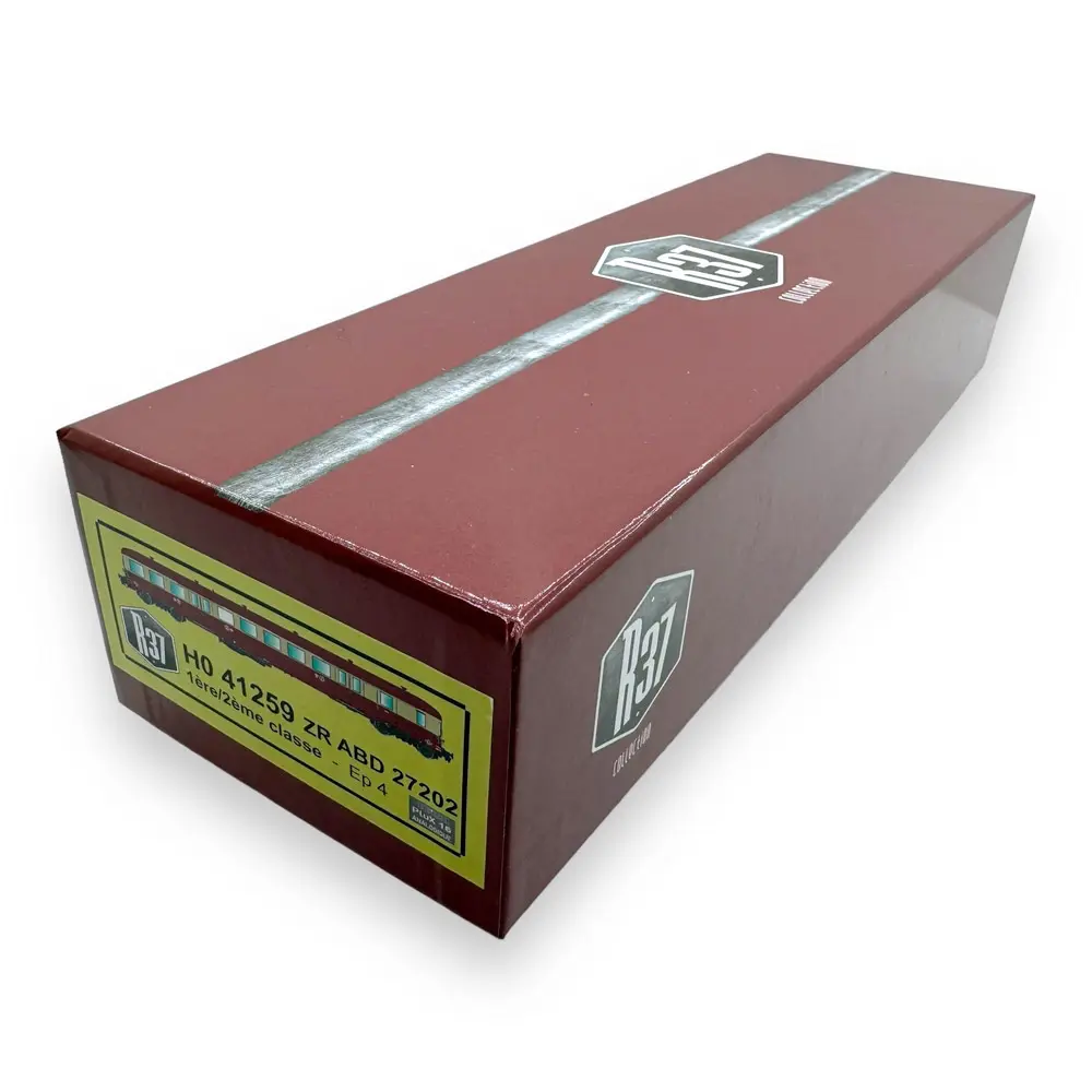 Remorque renforcée d'autorail ZR ABD 27202 - R37 HO41259 - HO 1/87 - SNCF - Ep IV - Analogique - 2R - 4