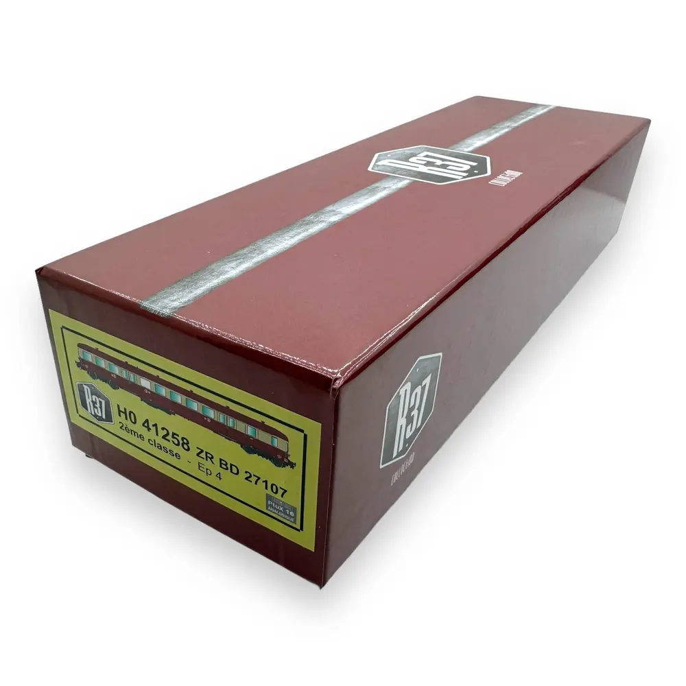 Remorque renforcée d'autorail ZR BD 27107 - R37 HO41258 - HO 1/87 - SNCF - IV - Analogique - 2R - 4