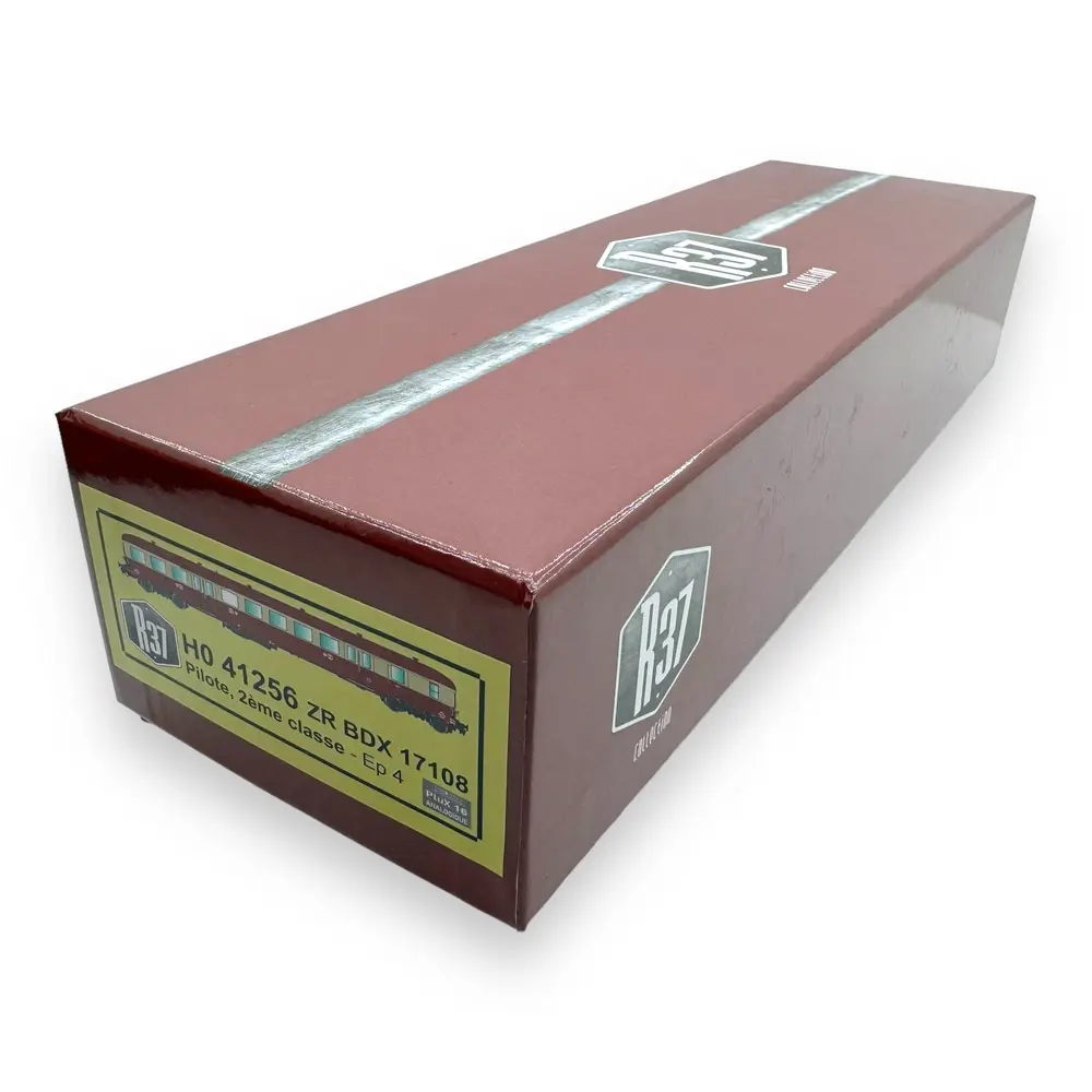 Remorque renforcée d'autorail ZR BDX 17108 - R37 HO41256 - HO 1/87 - SNCF - IV - Analogique - 2R - 4